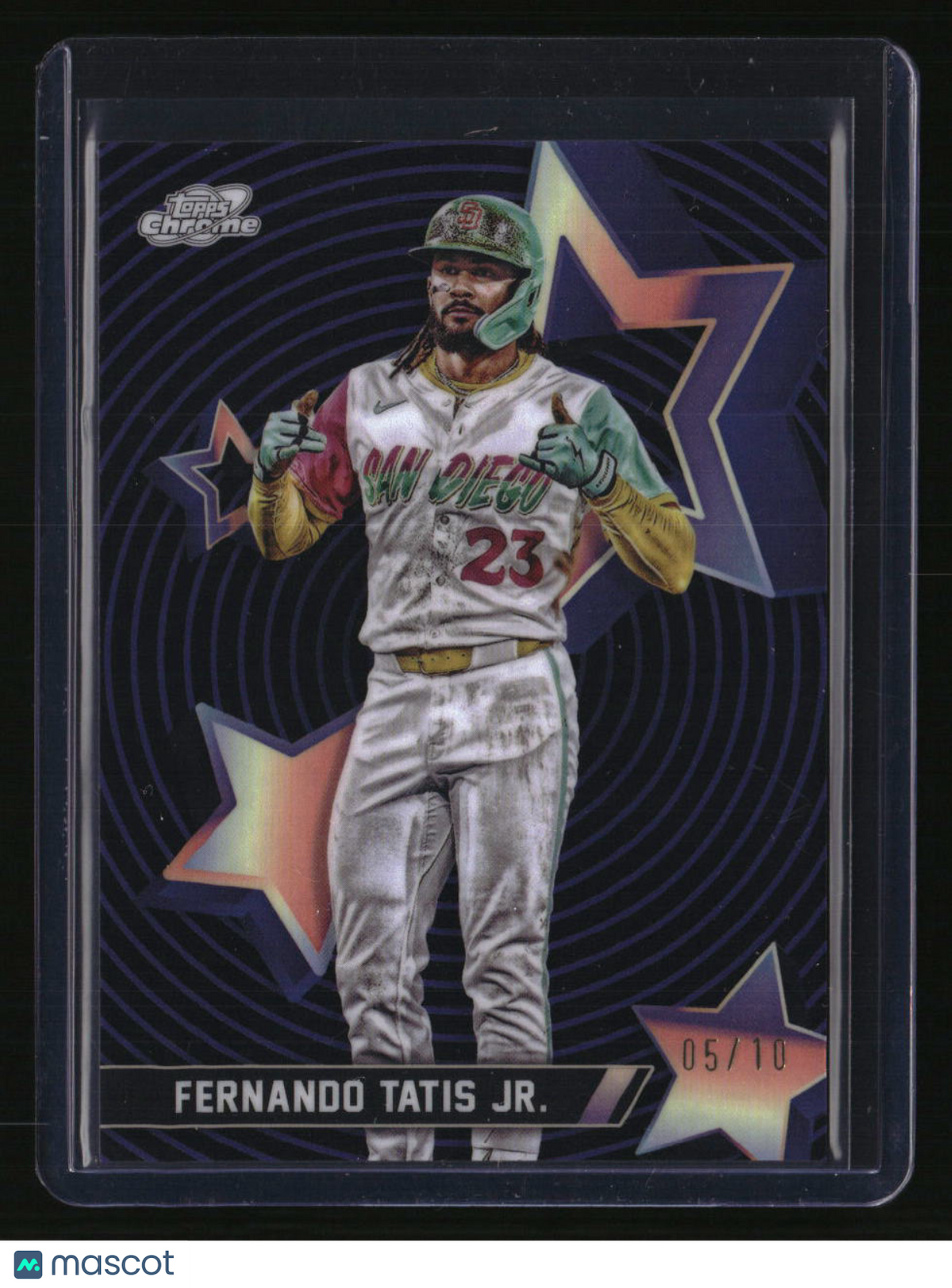 2025 Topps Chrome Cosmic Fernando Tatis Jr. Starfractor Black Refractor #/10