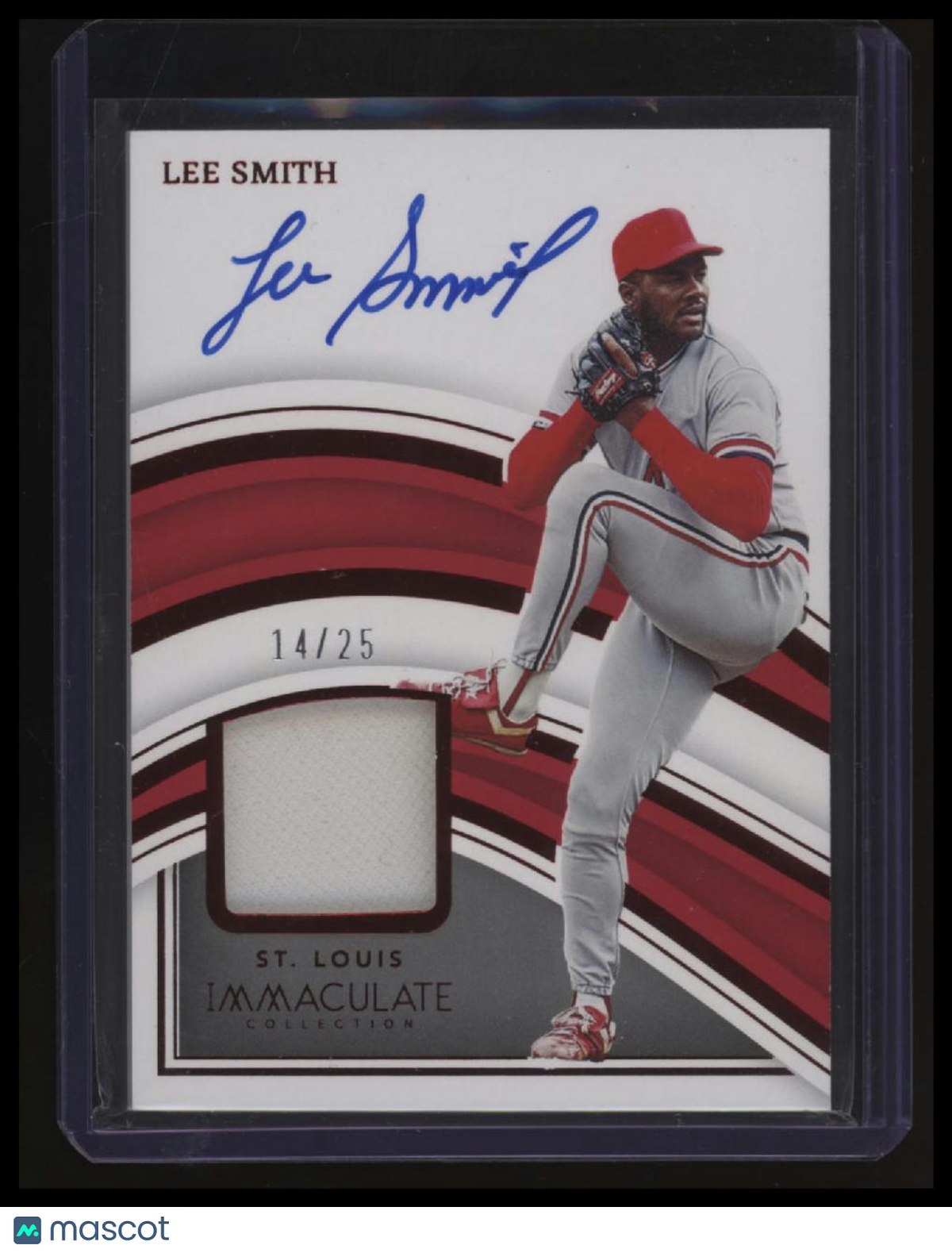 2023 Panini Impeccable Lee Smith Autographed Materials Red #/25