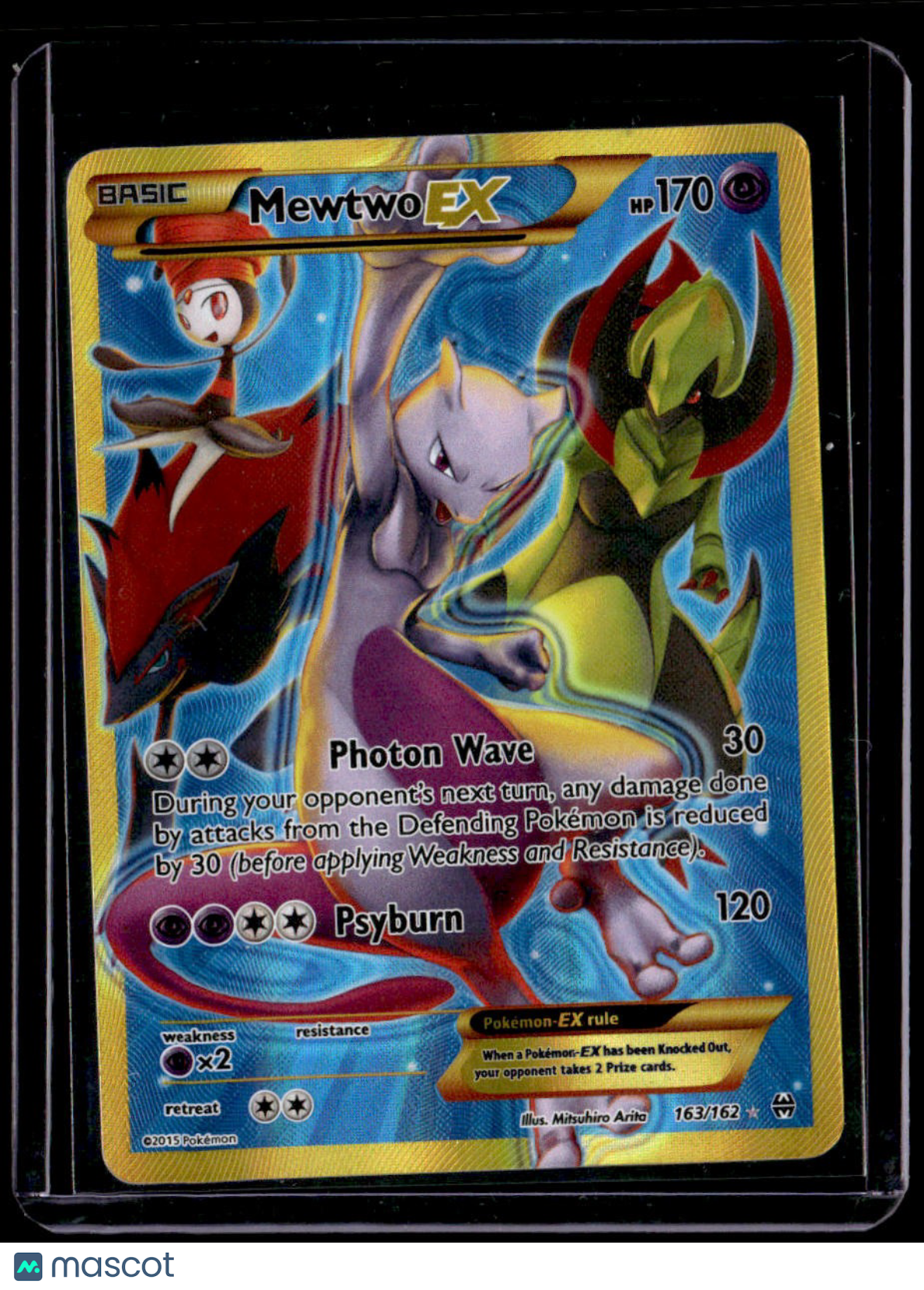 XY - BREAKthrough Mewtwo EX (163 Secret Full Art)
