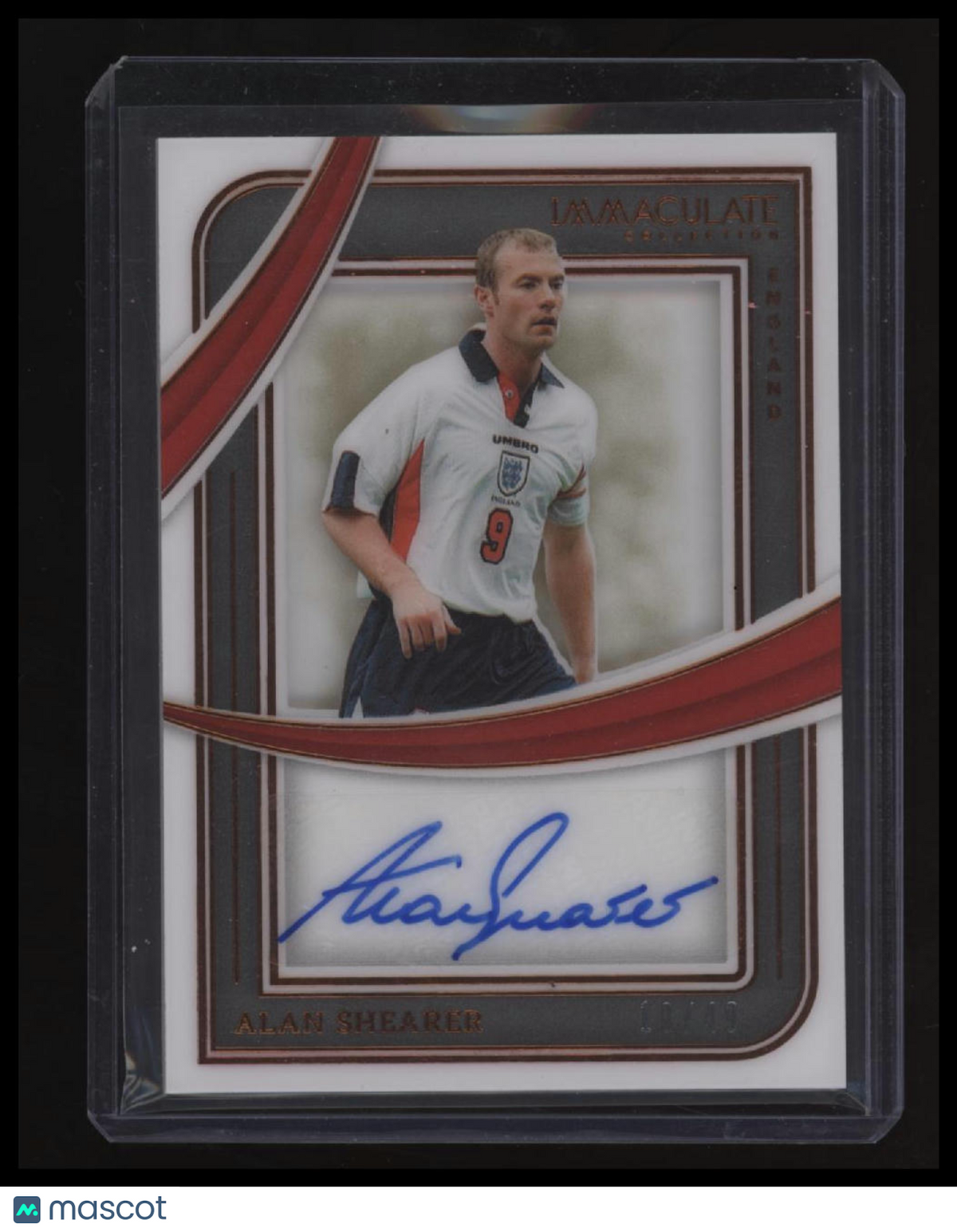 2024-25 Panini Immaculate Collection Alan Shearer Shadowbox Signatures #/49