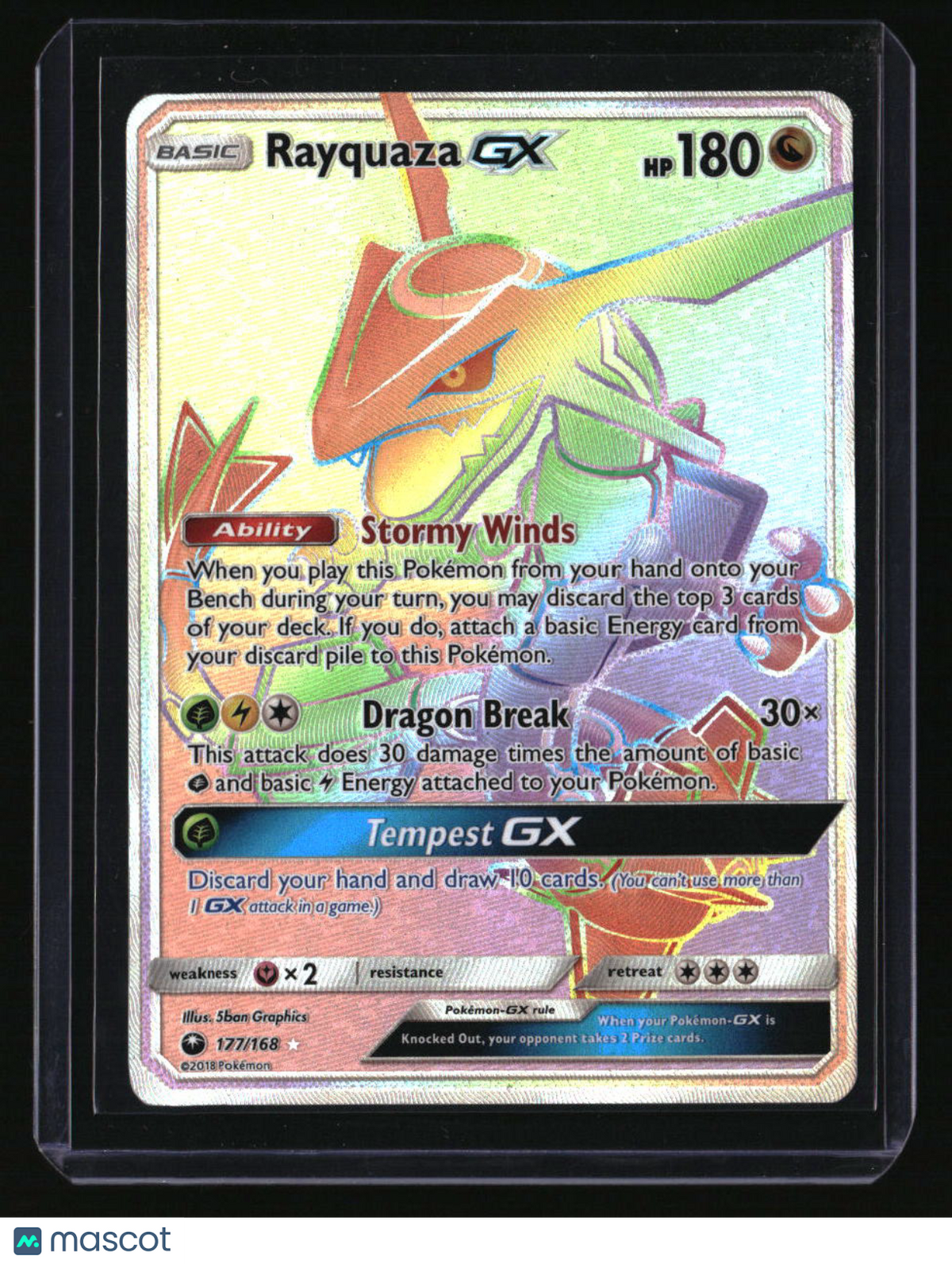 SM - Celestial Storm Rayquaza GX (Secret)