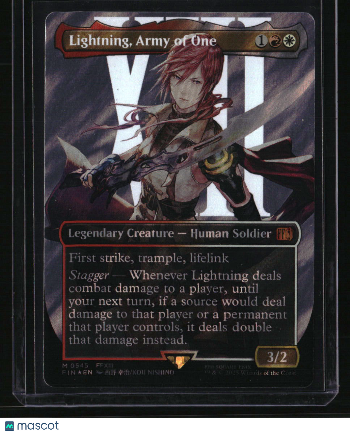 FINAL FANTASY Lightning, Army of One (0545) (Borderless) (Surge Foil)