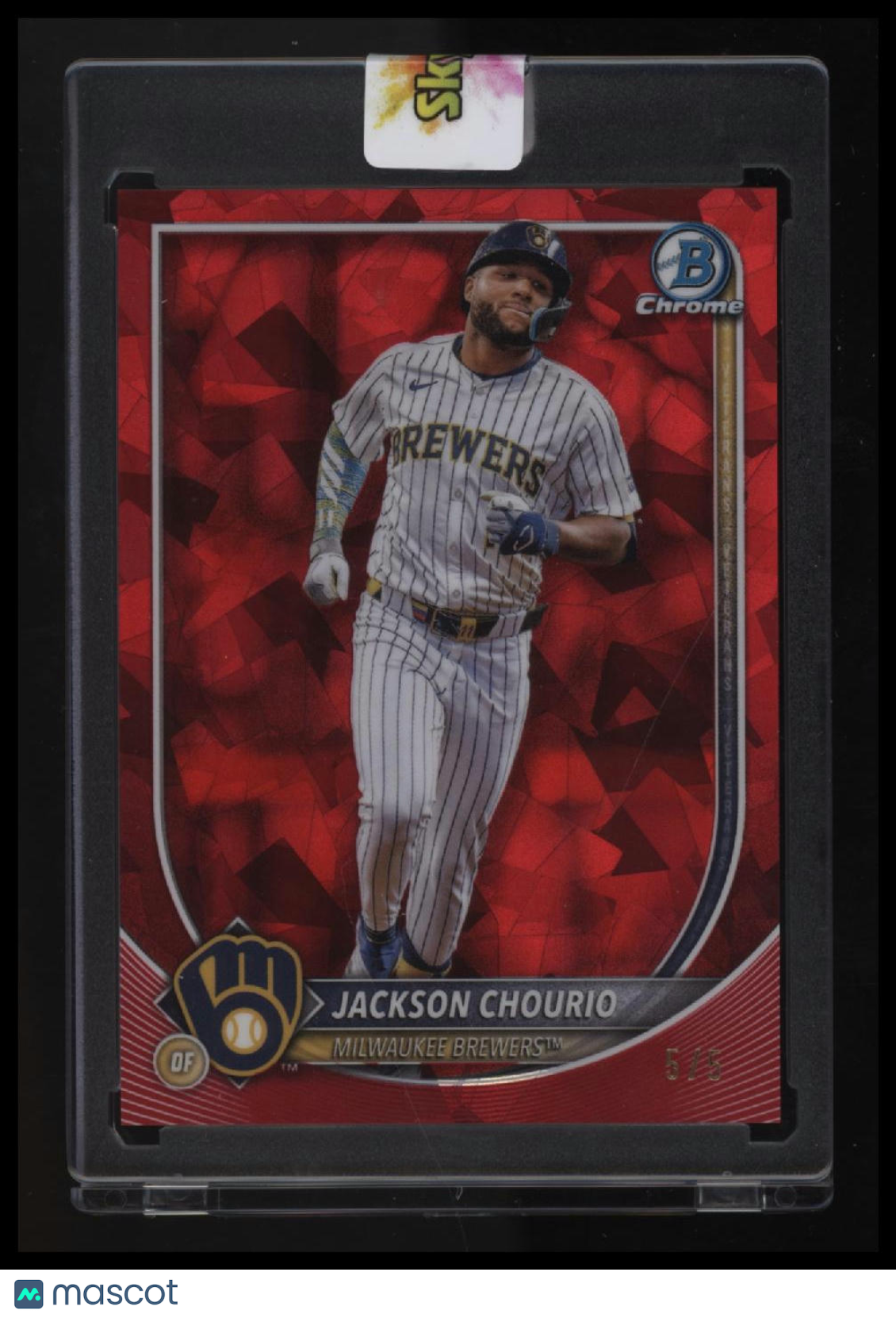2025 Bowman Chrome Sapphire Edition Jackson Chourio Red Sapphire #/5