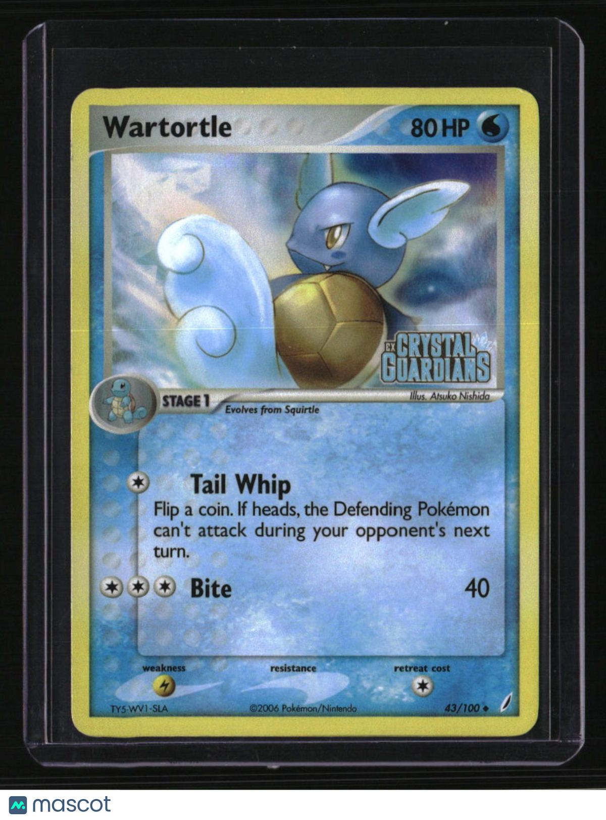 EX Crystal Guardians Wartortle Reverse Holo