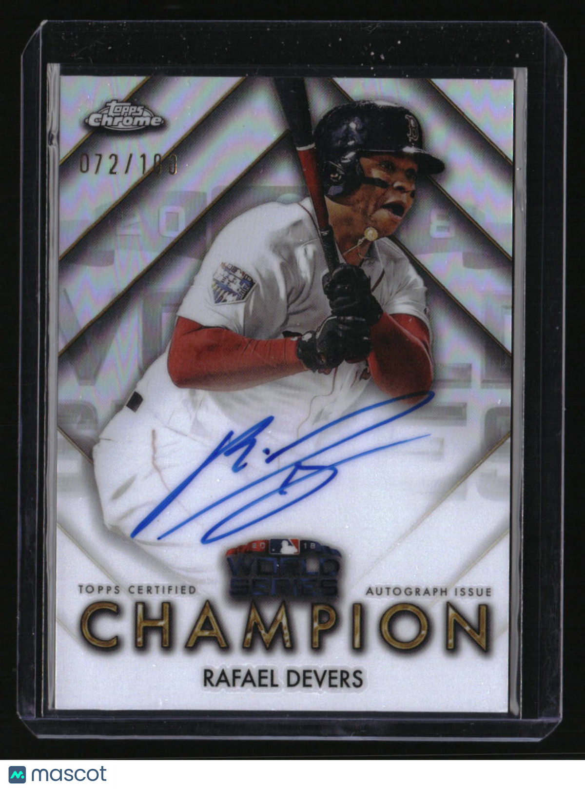 2025 Topps Chrome Rafael Devers World Series Champion Autographs #/100