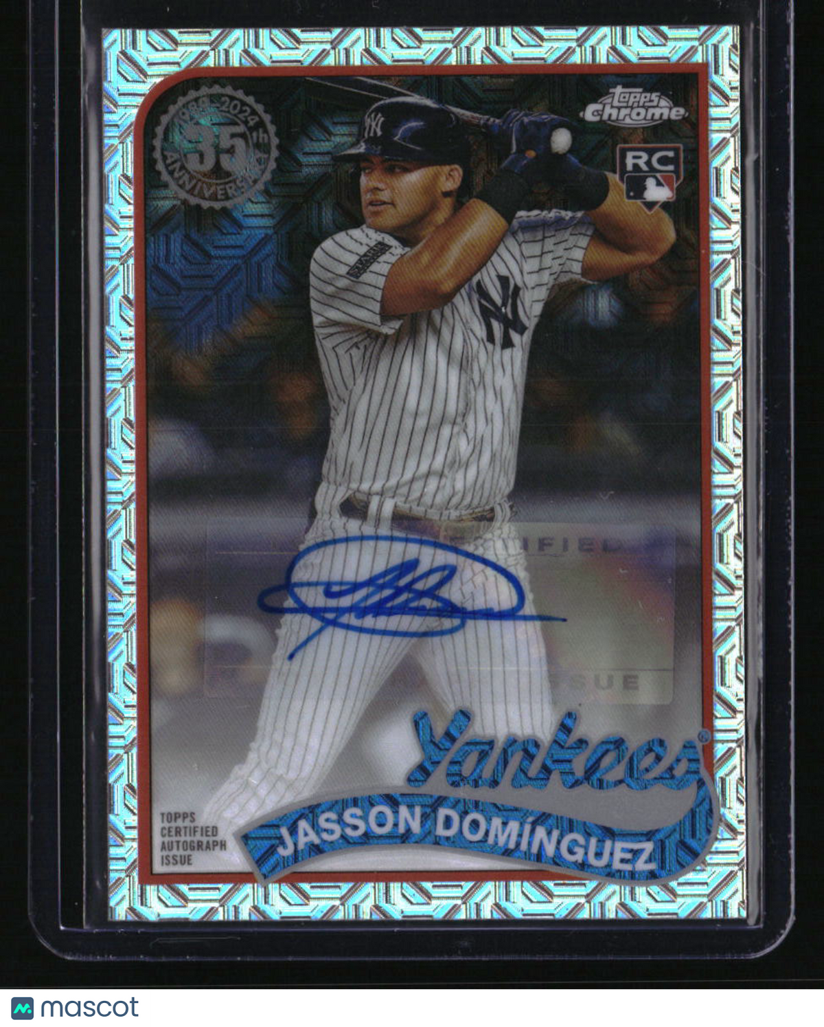 2024 Topps Jasson DomÃ­nguez 1989 Topps 35th Anniversary Chrome Autographs #/99