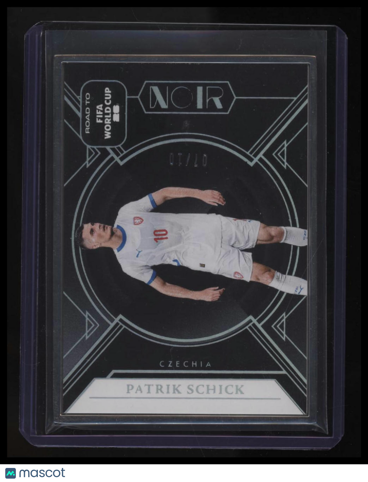 2025-26 Panini Noir Road to FIFA World Cup Patrik Schick Silver Frame #/10
