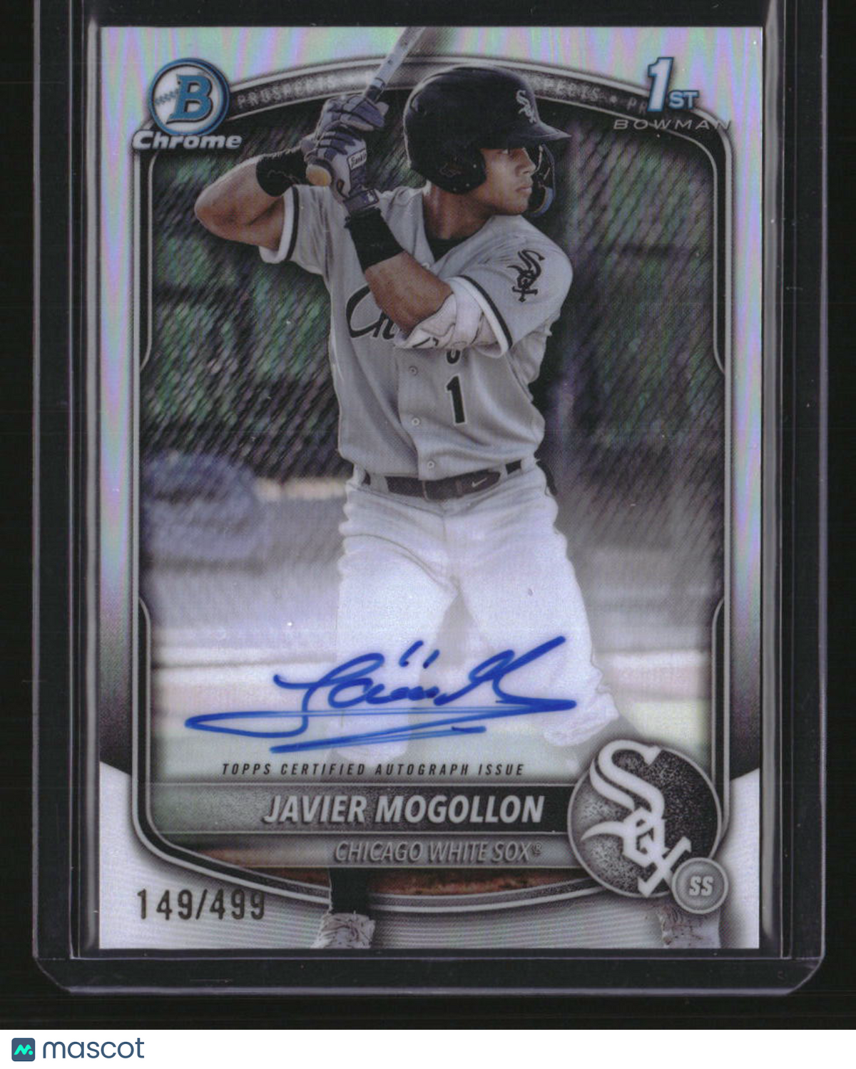 2025 Bowman Javier Mogollon Chrome Prospects Autographs Refractor #/499