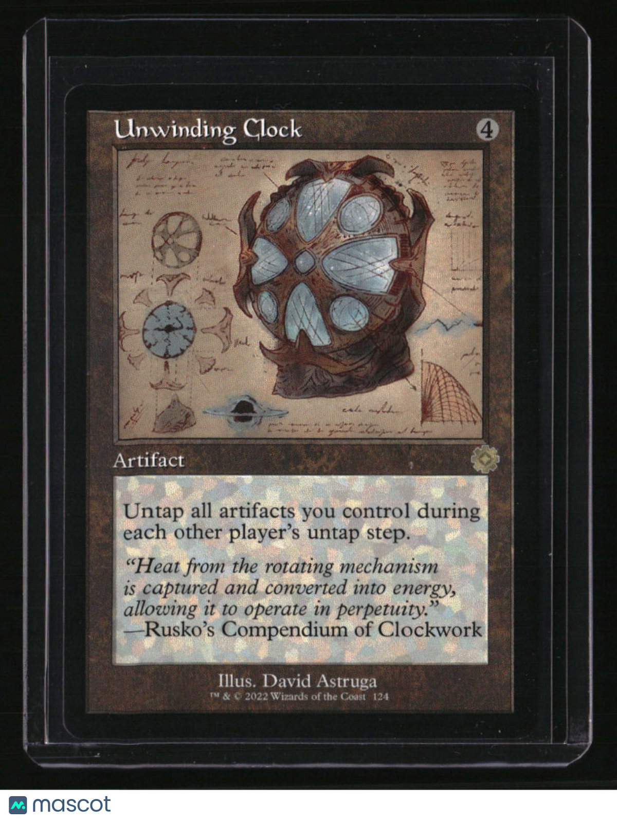 The Brothers' War: Retro Frame Artifacts Unwinding Clock (Schematic)