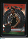 2025-26 Topps Giannis Antetokounmpo MVP Vault Orange Rainbow #/25