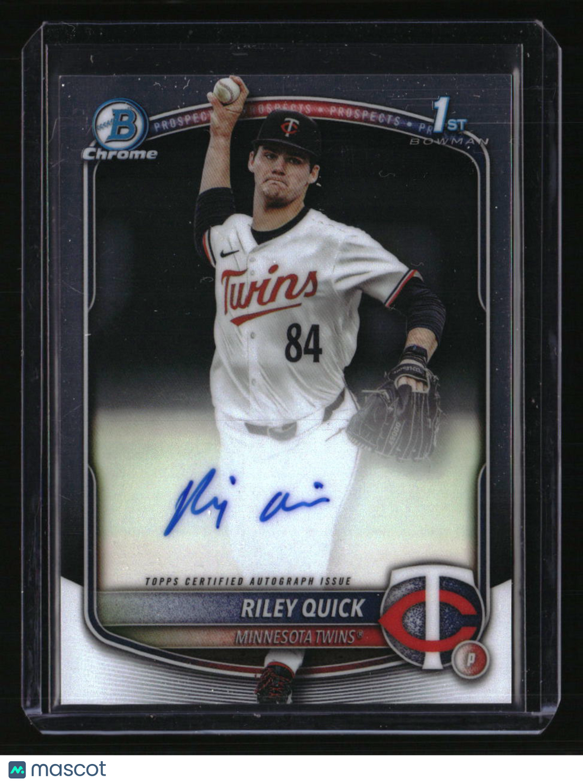 2025 Bowman Draft Riley Quick Chrome Prospect Autographs