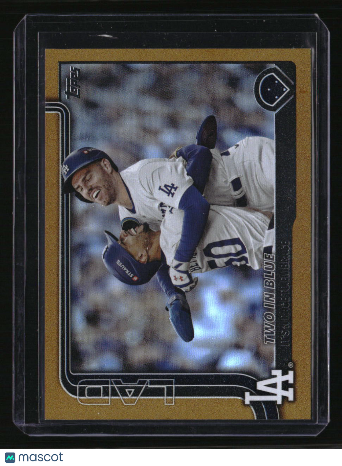 2025 Topps Two in Blue: It’s a Race to Embrace Gold Foil #/50