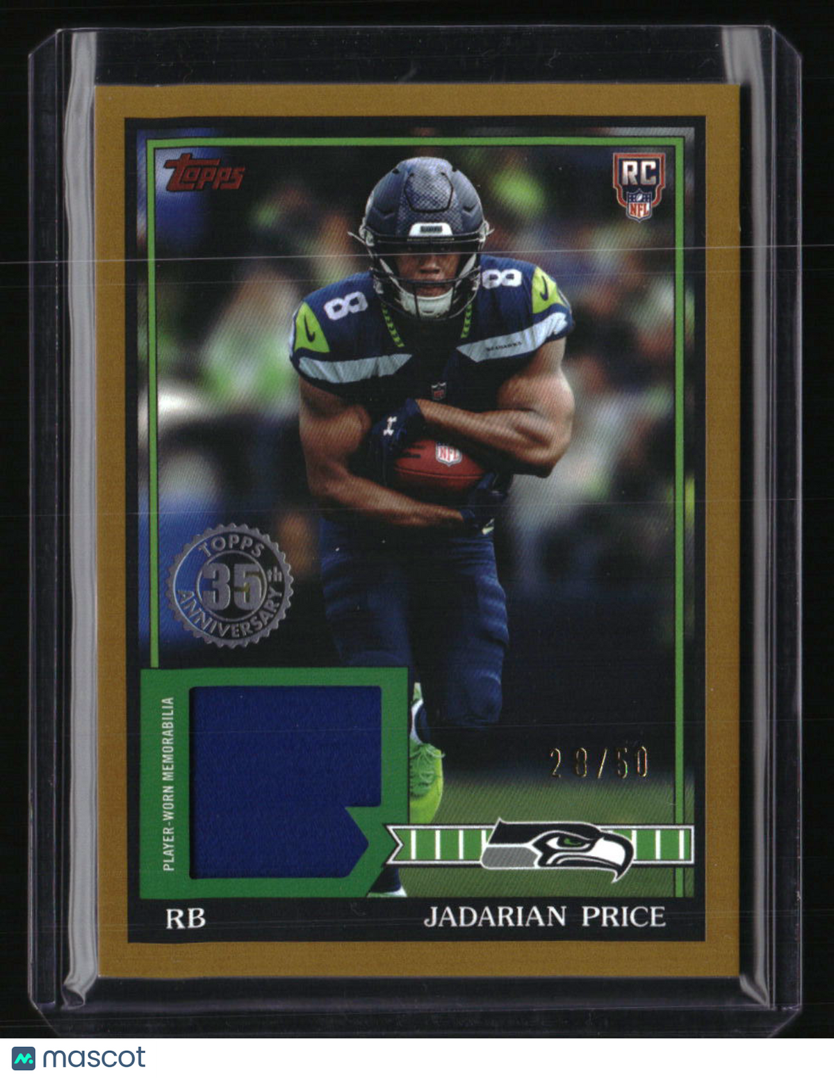 2026 Topps Flagship Jadarian Price 35th Anniversary Rookie Relics Gold #/50