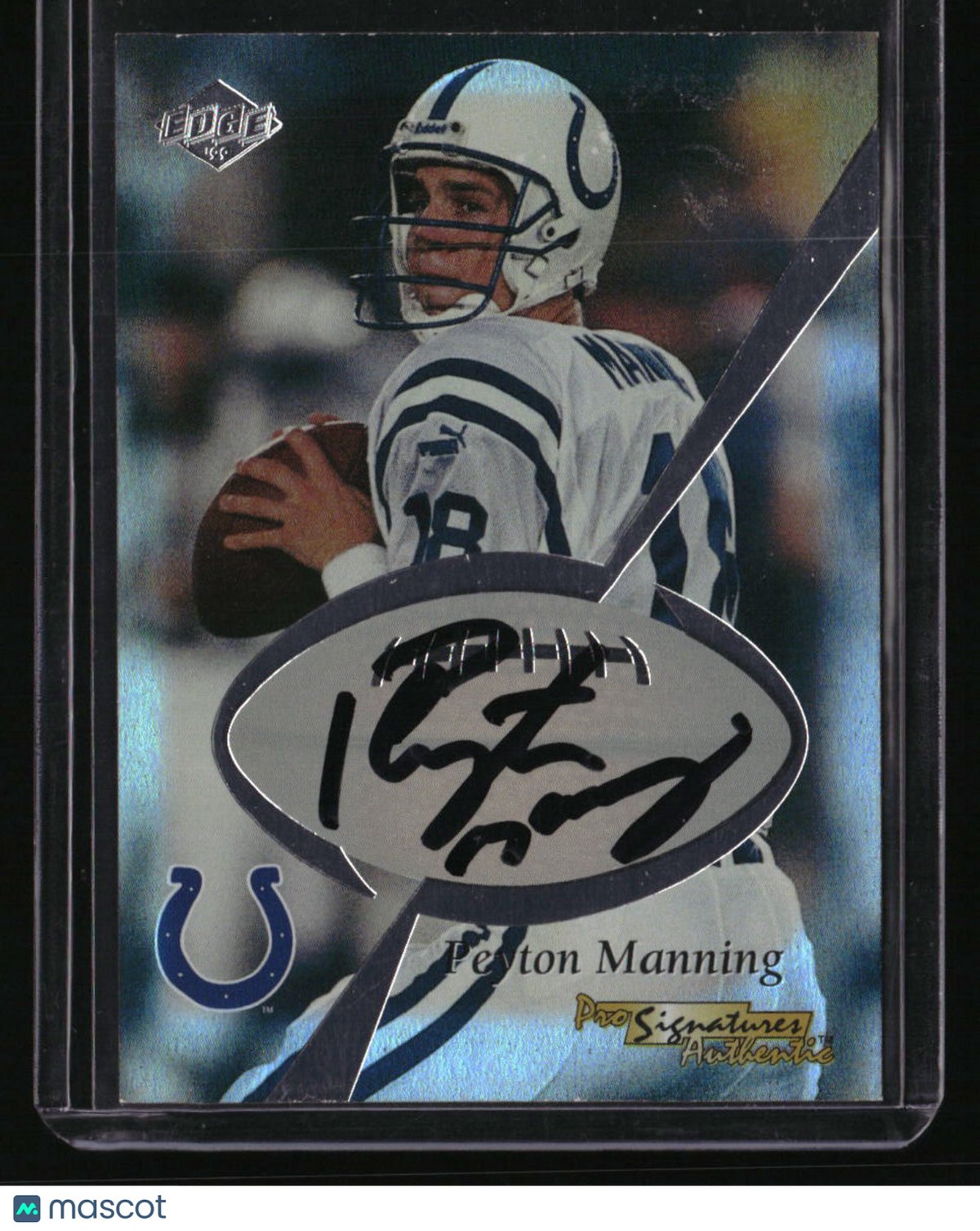 1999 Collector&#39;s Edge Masters Peyton Manning Pro Signature Authentics #/500