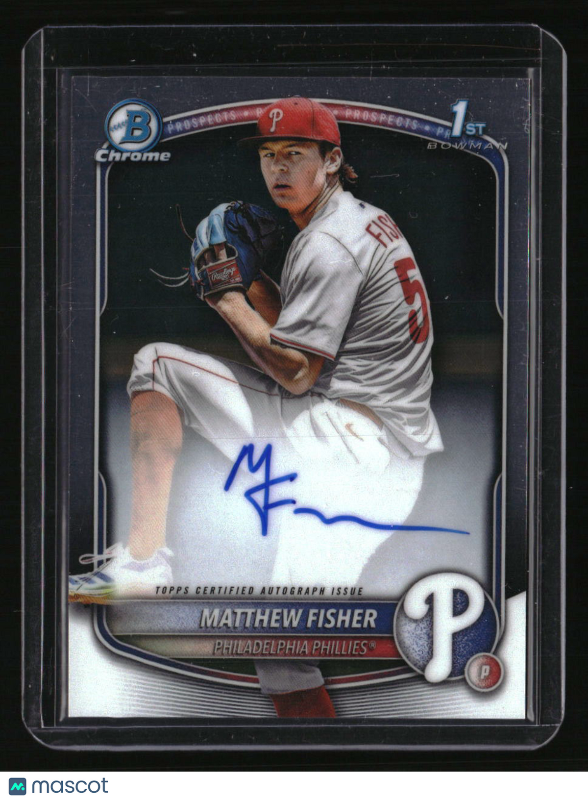 2025 Bowman Draft Matthew Fisher Chrome Prospect Autographs