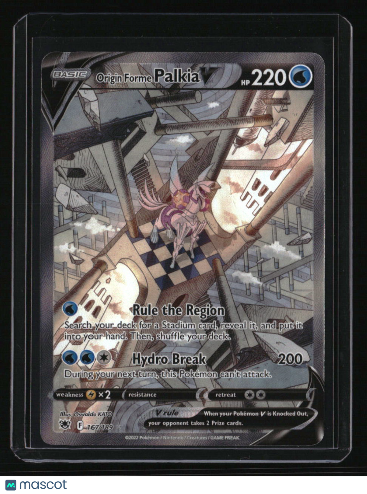 SWSH10: Astral Radiance Origin Forme Palkia V (Alternate Full Art)