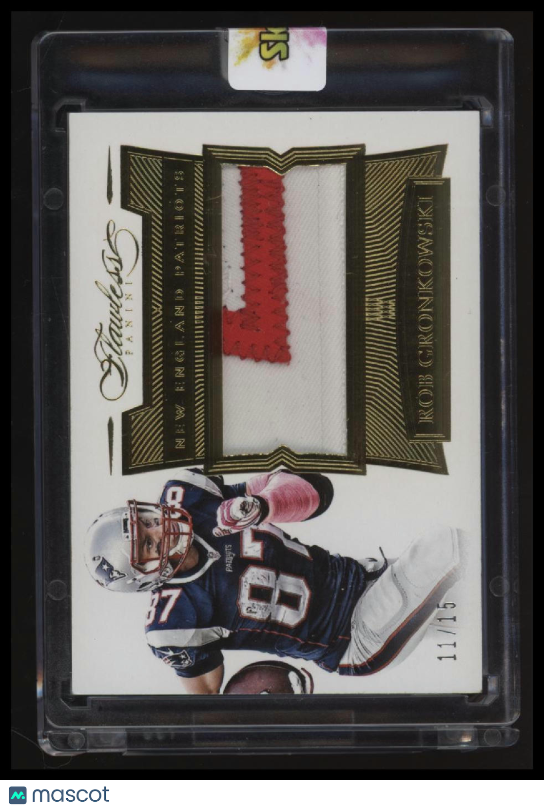 2016 Panini Flawless Rob Gronkowski Patches #/15
