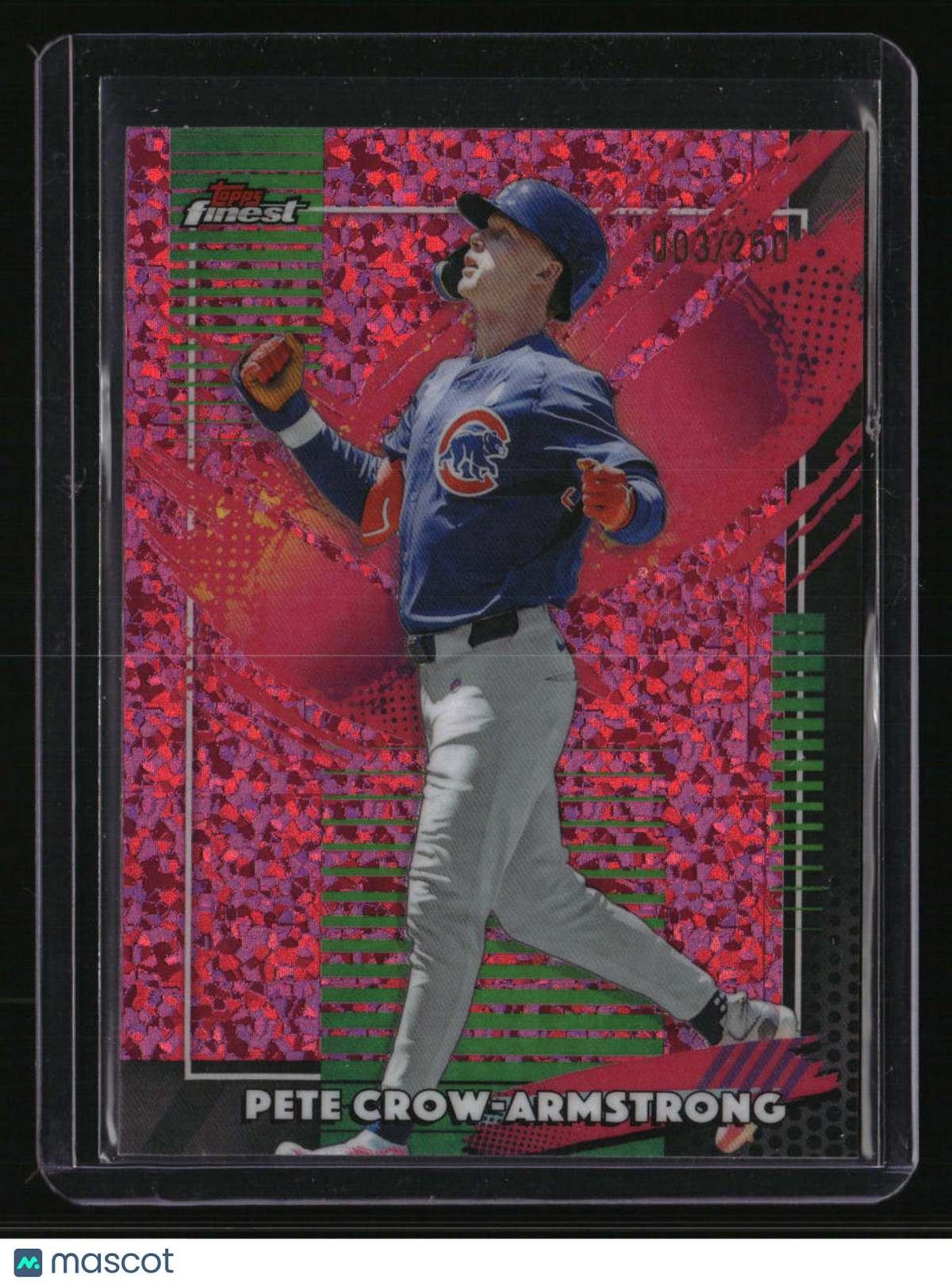 2026 Finest Pete Crow-Armstrong Pink Mini-Diamond Refractors #/250