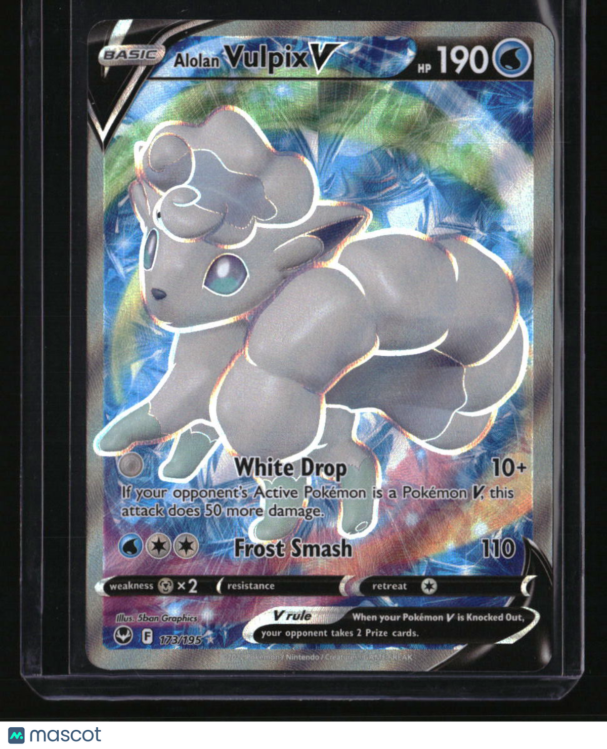 SWSH12: Silver Tempest Alolan Vulpix V (Full Art)