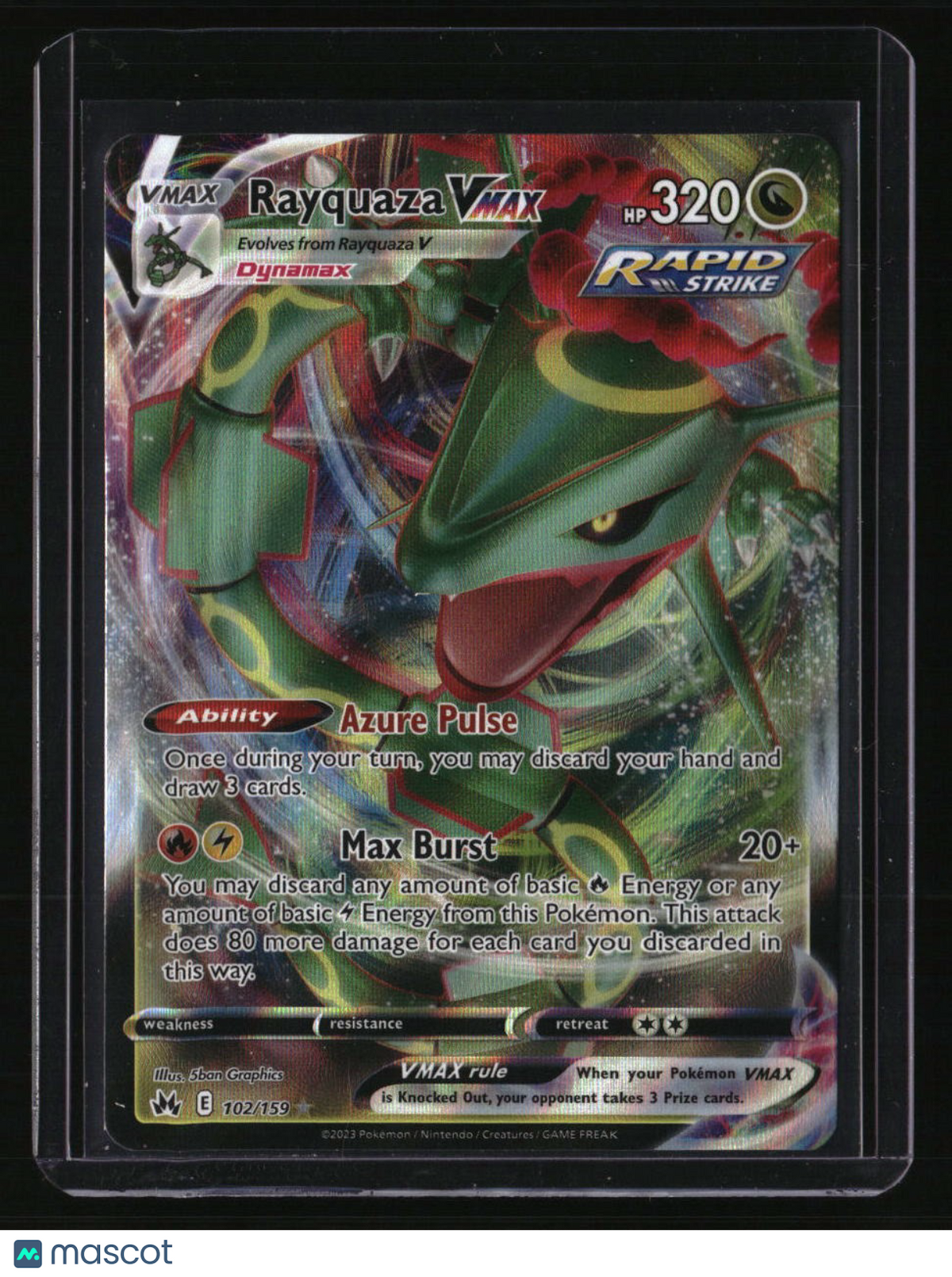 SWSH: Crown Zenith Rayquaza VMAX (102)