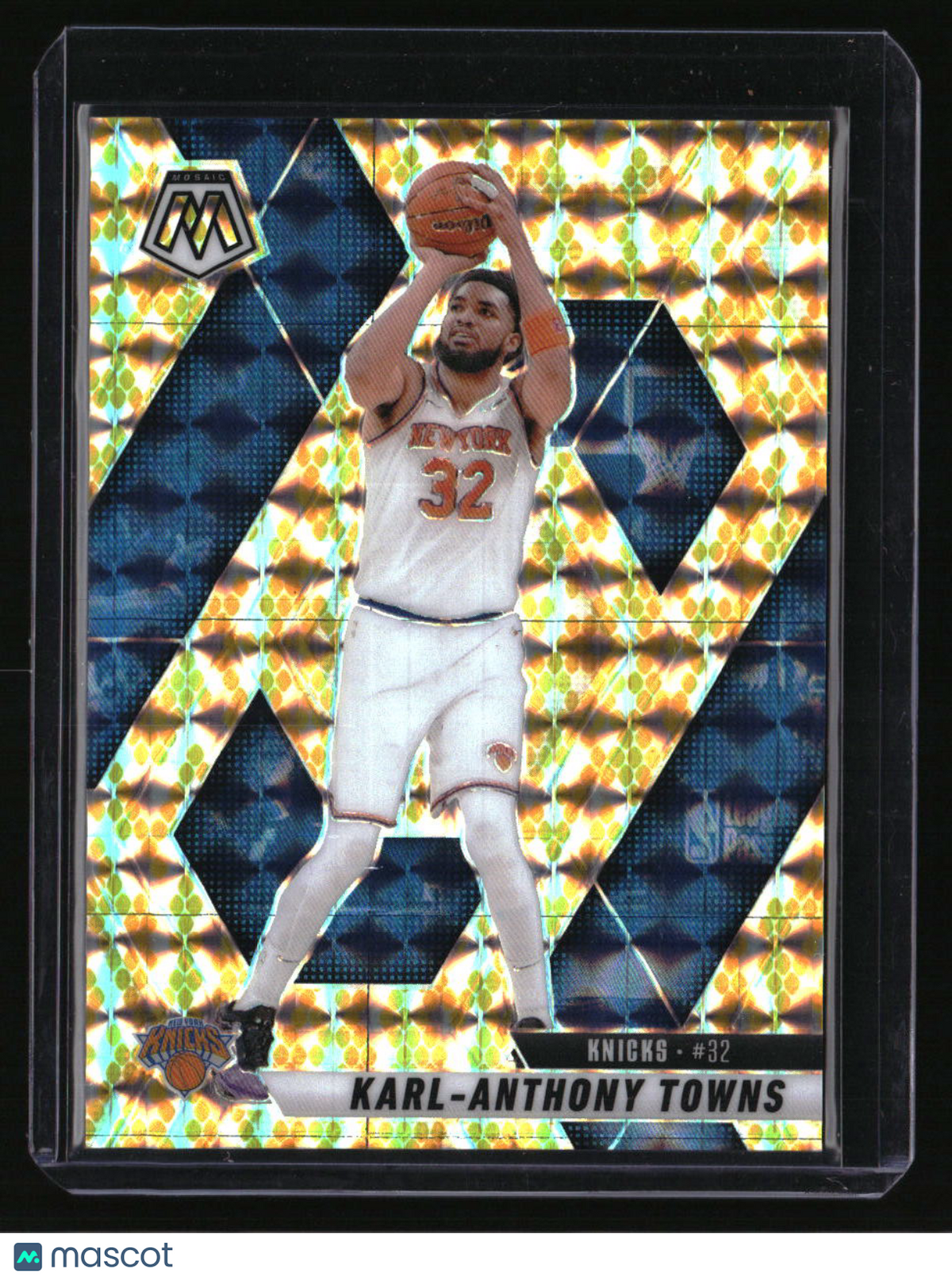 2024-25 Panini Mosaic Karl-Anthony Towns Gold Snakeskin Mosaic #/8