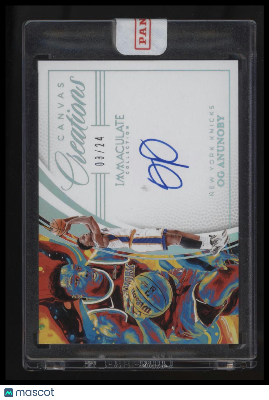 2024-25 Panini Immaculate Collection OG Anunoby Canvas Creations Signatures