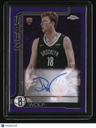 2025-26 Topps Chrome #TCAR-DW Danny Wolf Chrome Rookie Autographs Purple #/75