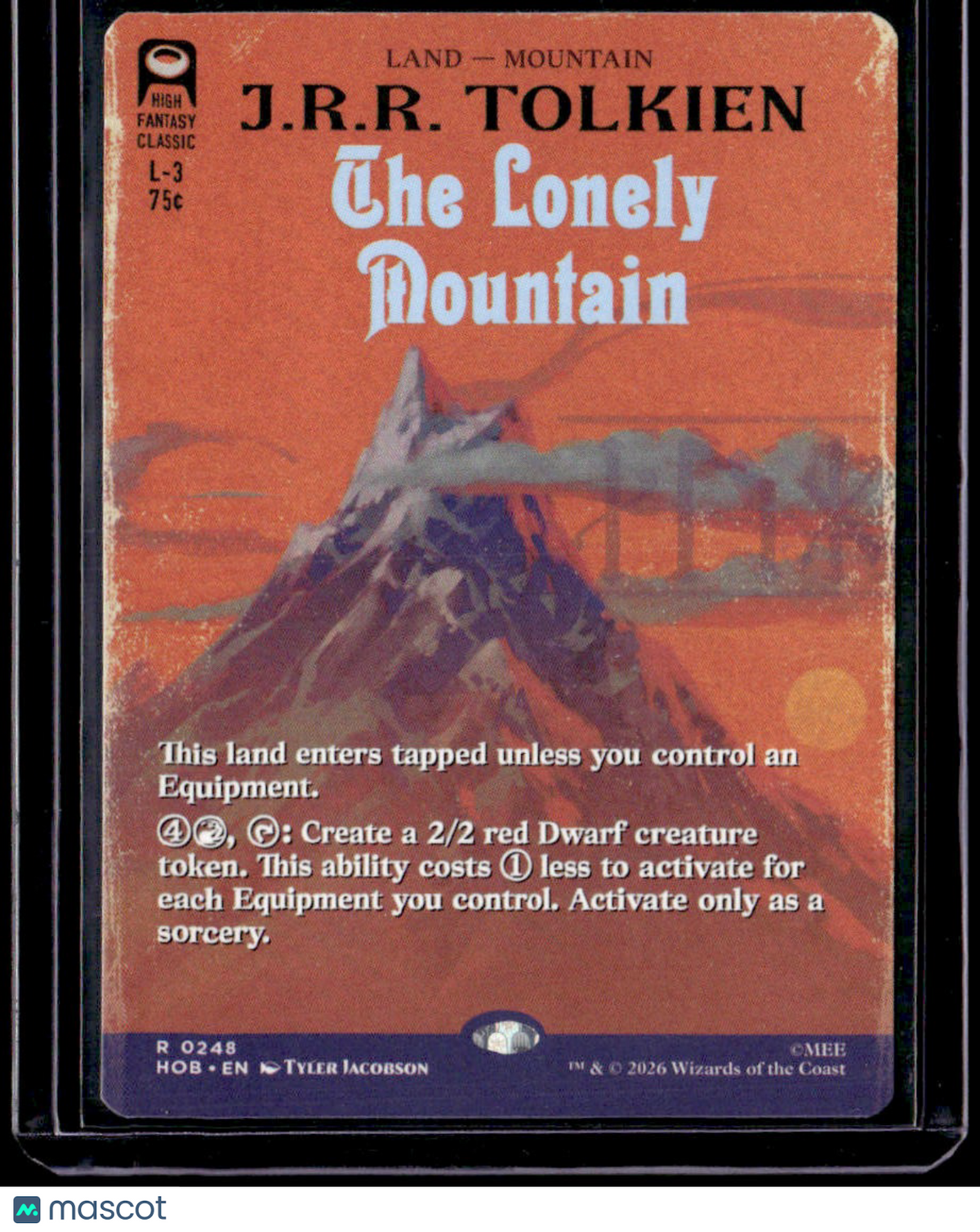 The Hobbit The Lonely Mountain (Borderless)
