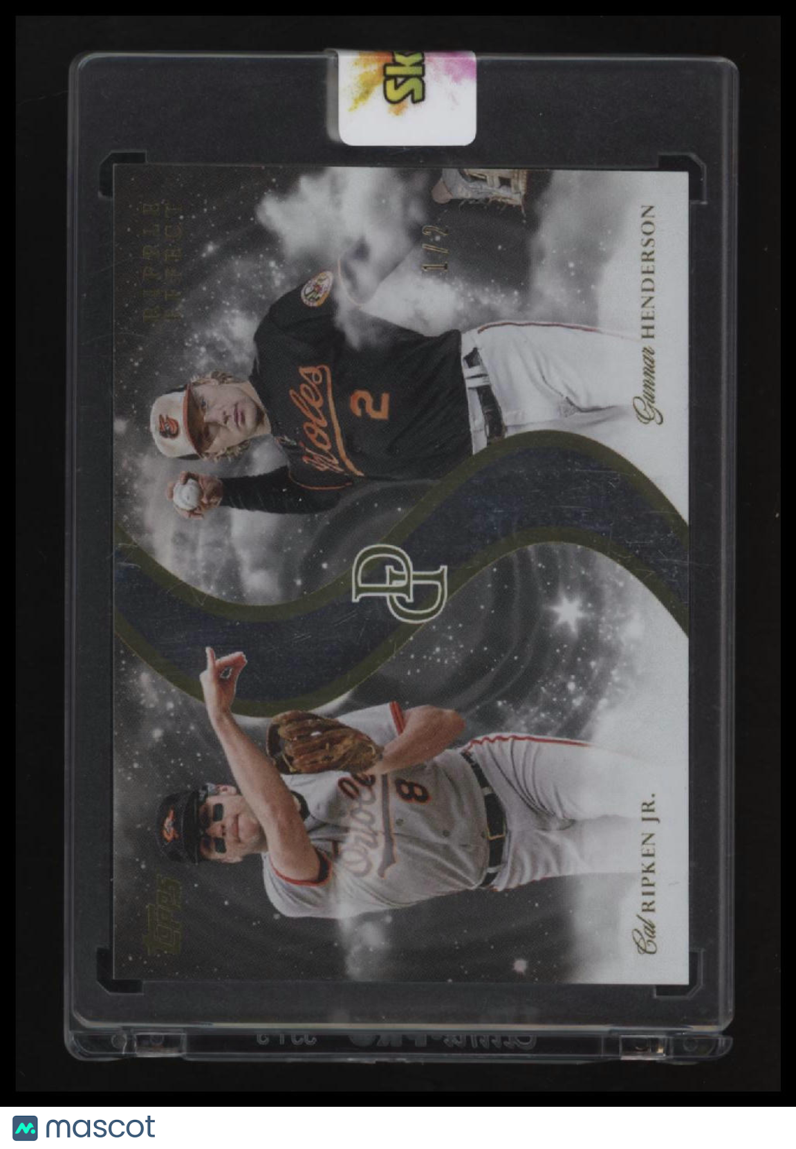 2024 Topps Dynamic Duals Cal Ripken Jr. / Gunnar Henderson Ripple Effect #/2