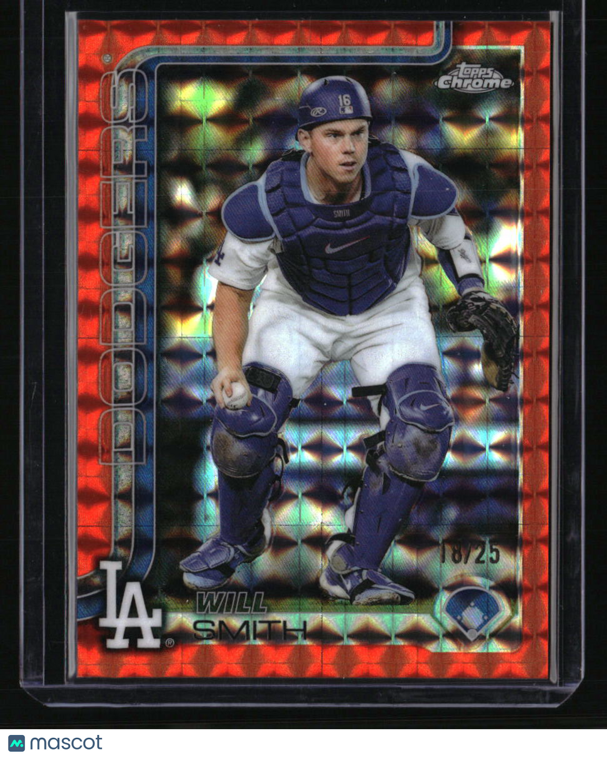 2025 Topps Chrome Update Will Smith Orange Geometric Refractors #/25
