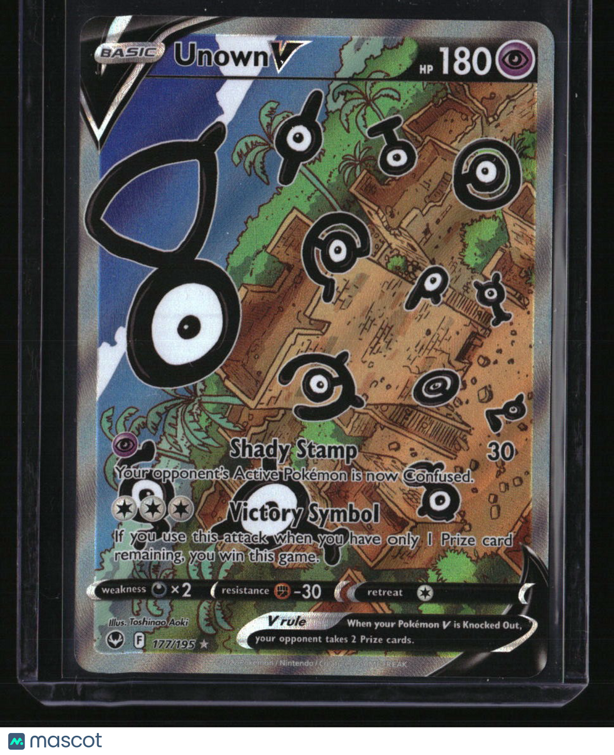 SWSH12: Silver Tempest Unown V (Alternate Full Art)