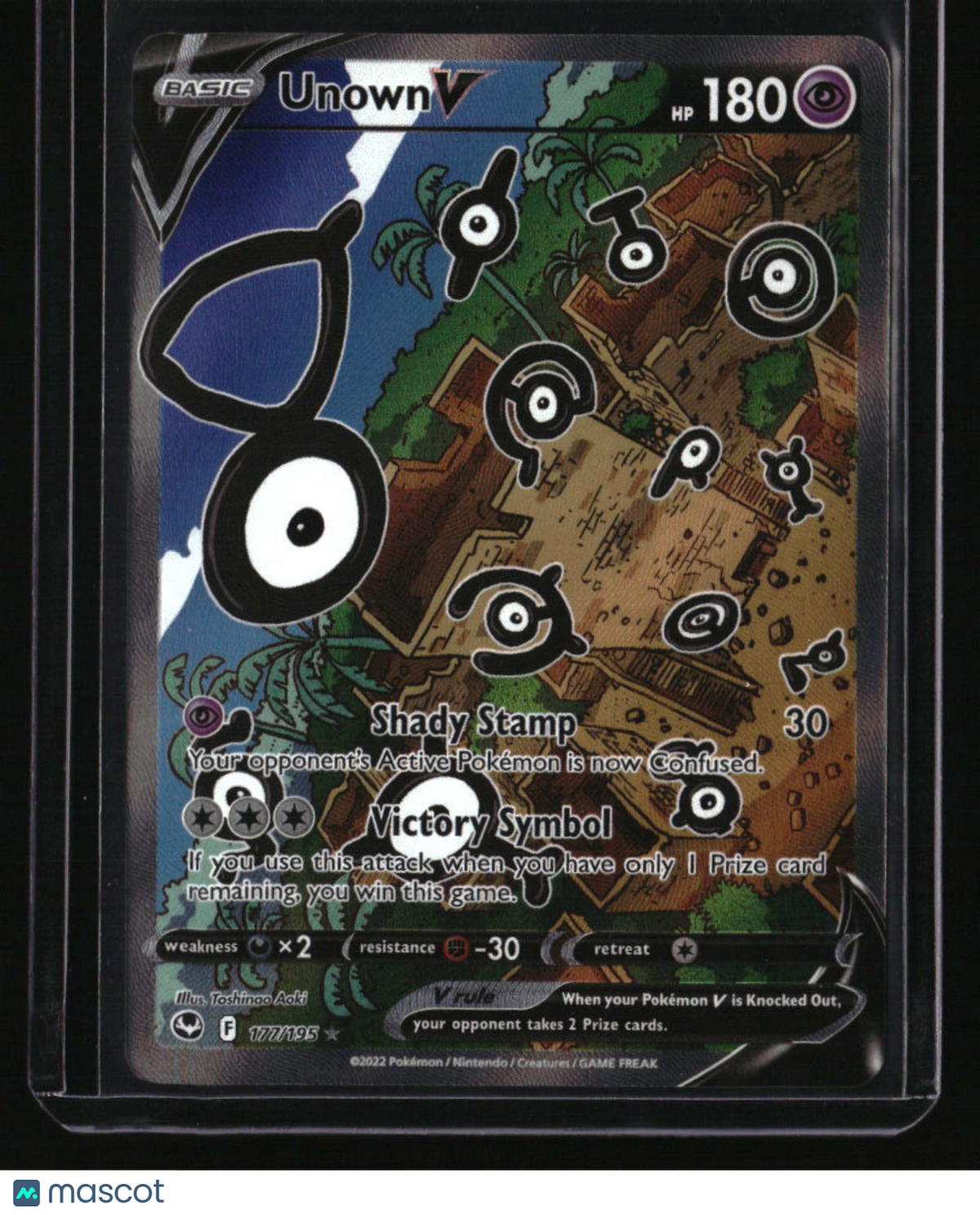 SWSH12: Silver Tempest Unown V (Alternate Full Art)