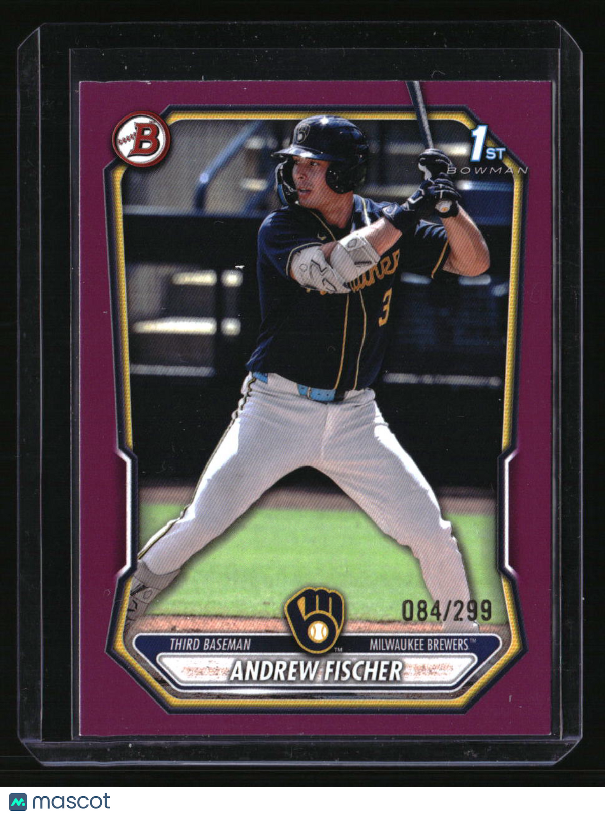 2026 Bowman Andrew Fischer Prospects Fuchsia #/299