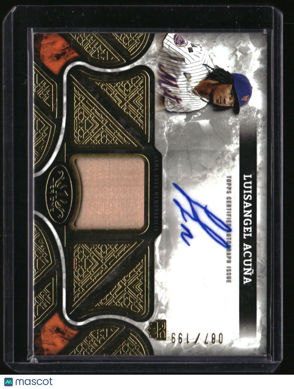 2025 Topps Tier One Luisangel Acuña Tier One Autographed Relics #/199