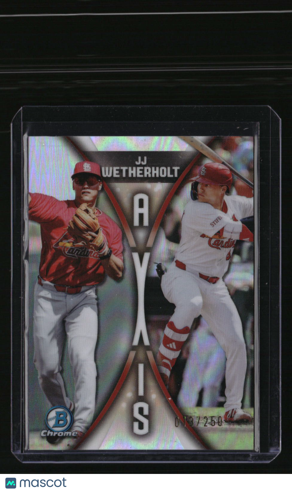 2025 Bowman Draft JJ Wetherholt Axis Refractor #/250