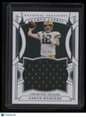 2021 Panini National Treasures Aaron Rodgers Framed Fabric #/99