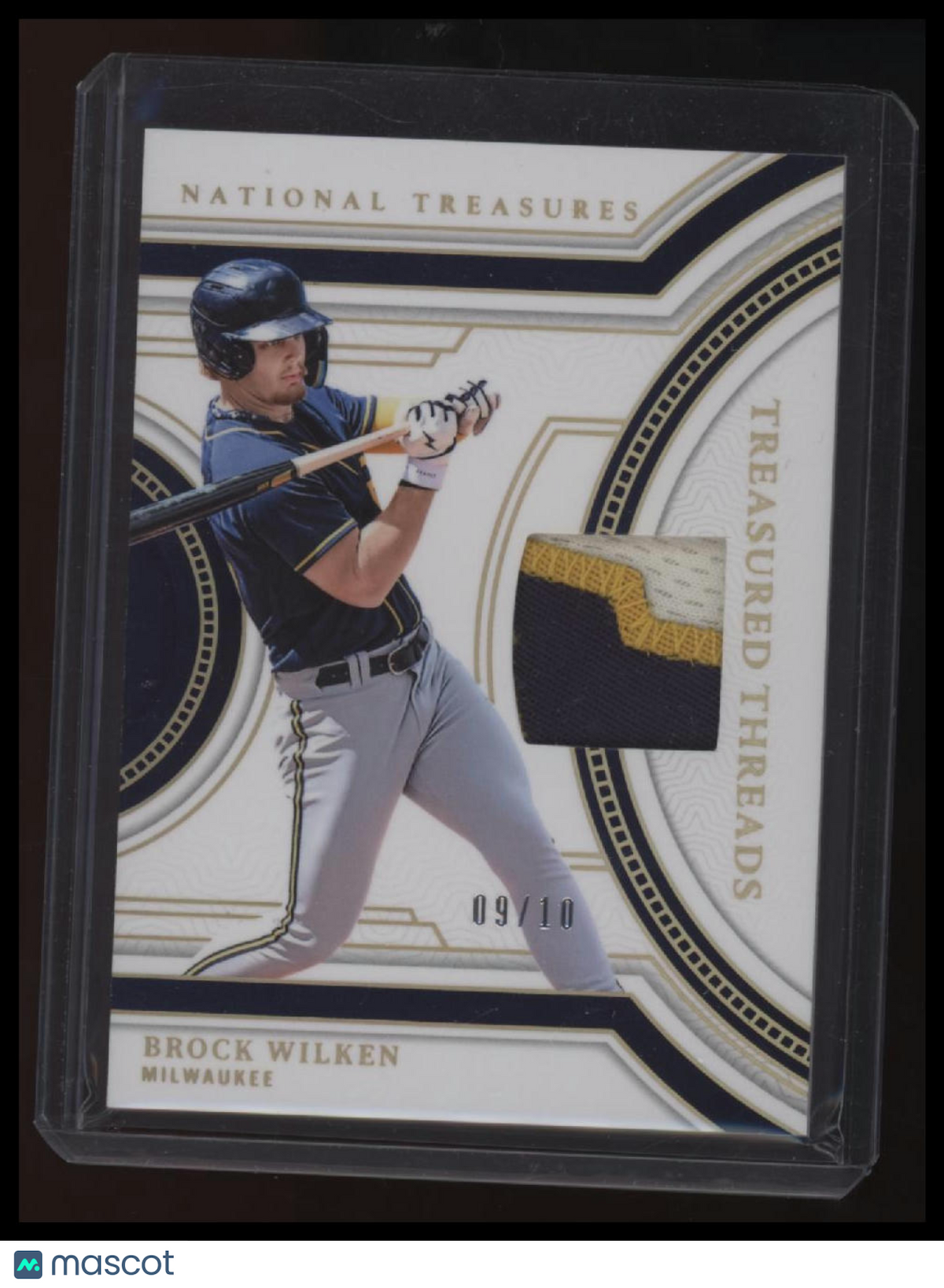 2024 Panini National Treasures Brock Wilken Treasured Threads Holo Gold #/10