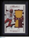 2023 Panini Flawless Collegiate Will McDonald IV Rookie Dual Patches Ruby #/20