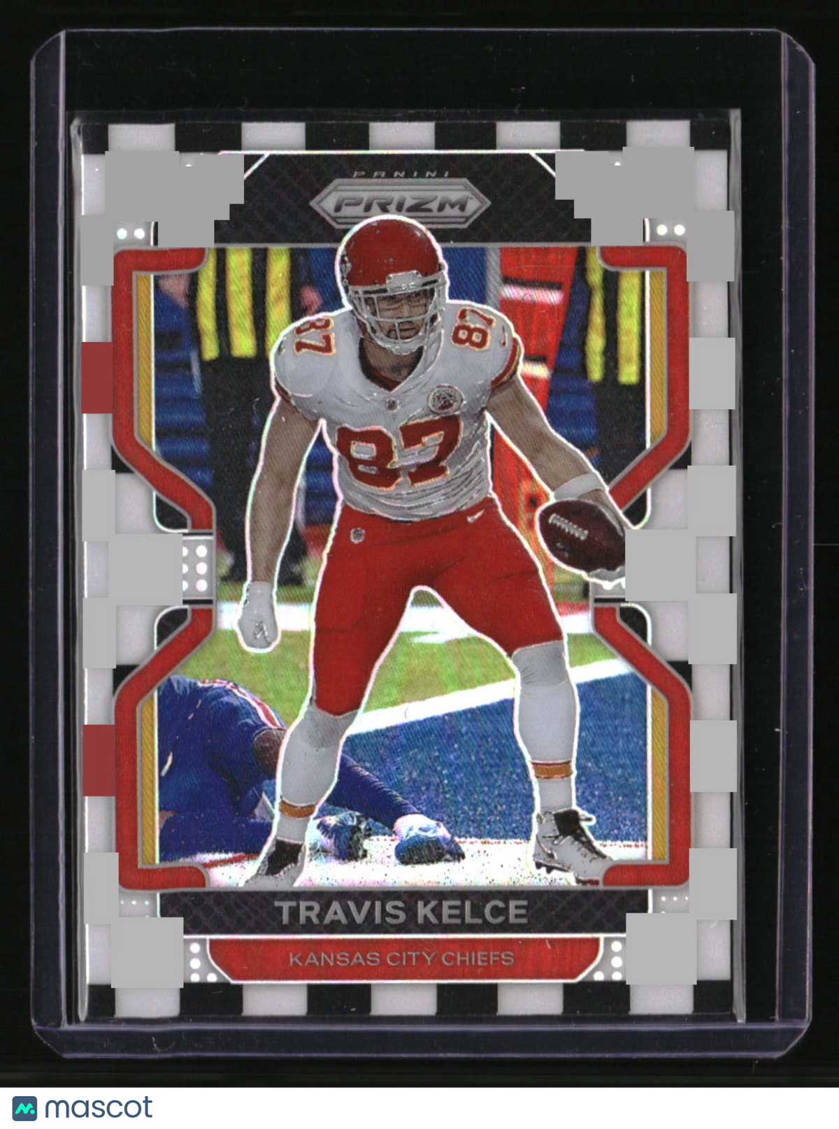 2021 Panini Prizm Travis Kelce Black and White Checker