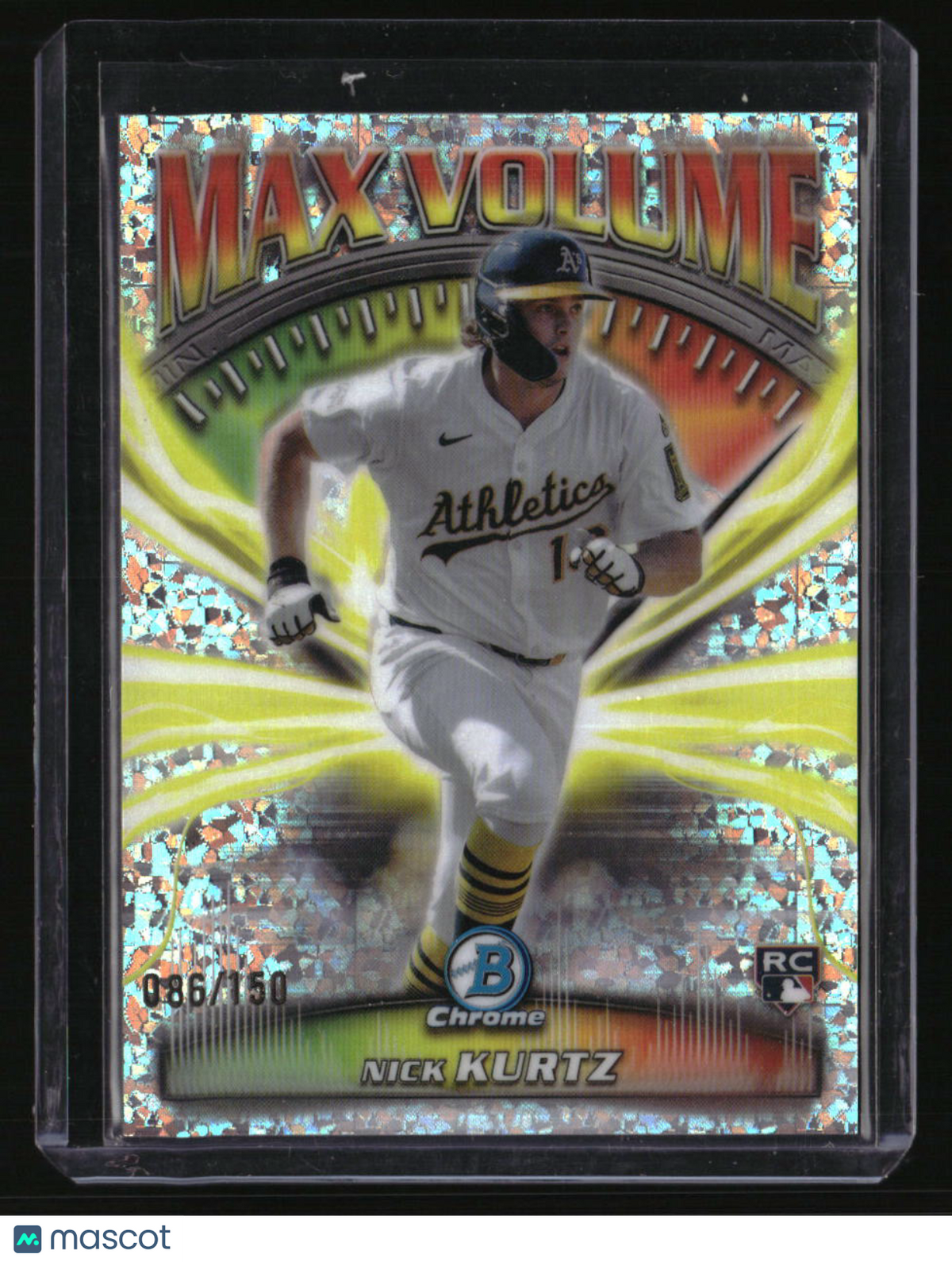 2025 Bowman Chrome Nick Kurtz Max Volume Mini-Diamond #/150