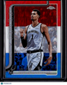 2025-26 Topps Chrome Update Victor Wembanyama Red White and Blue Refractor