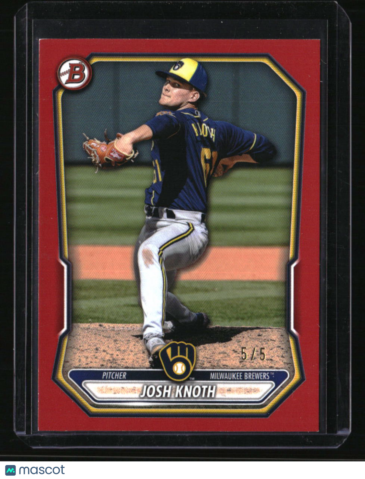2026 Bowman Josh Knoth Prospects Red #/5