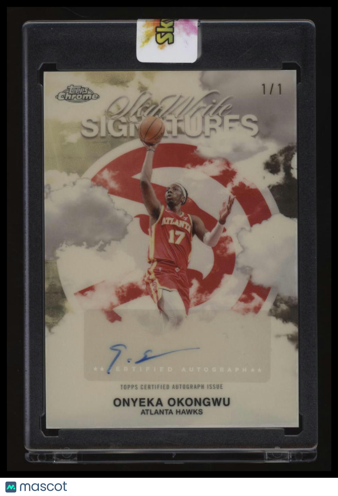 2025-26 Topps Chrome Onyeka Okongwu Sky Write Signatures Superfractors #/1