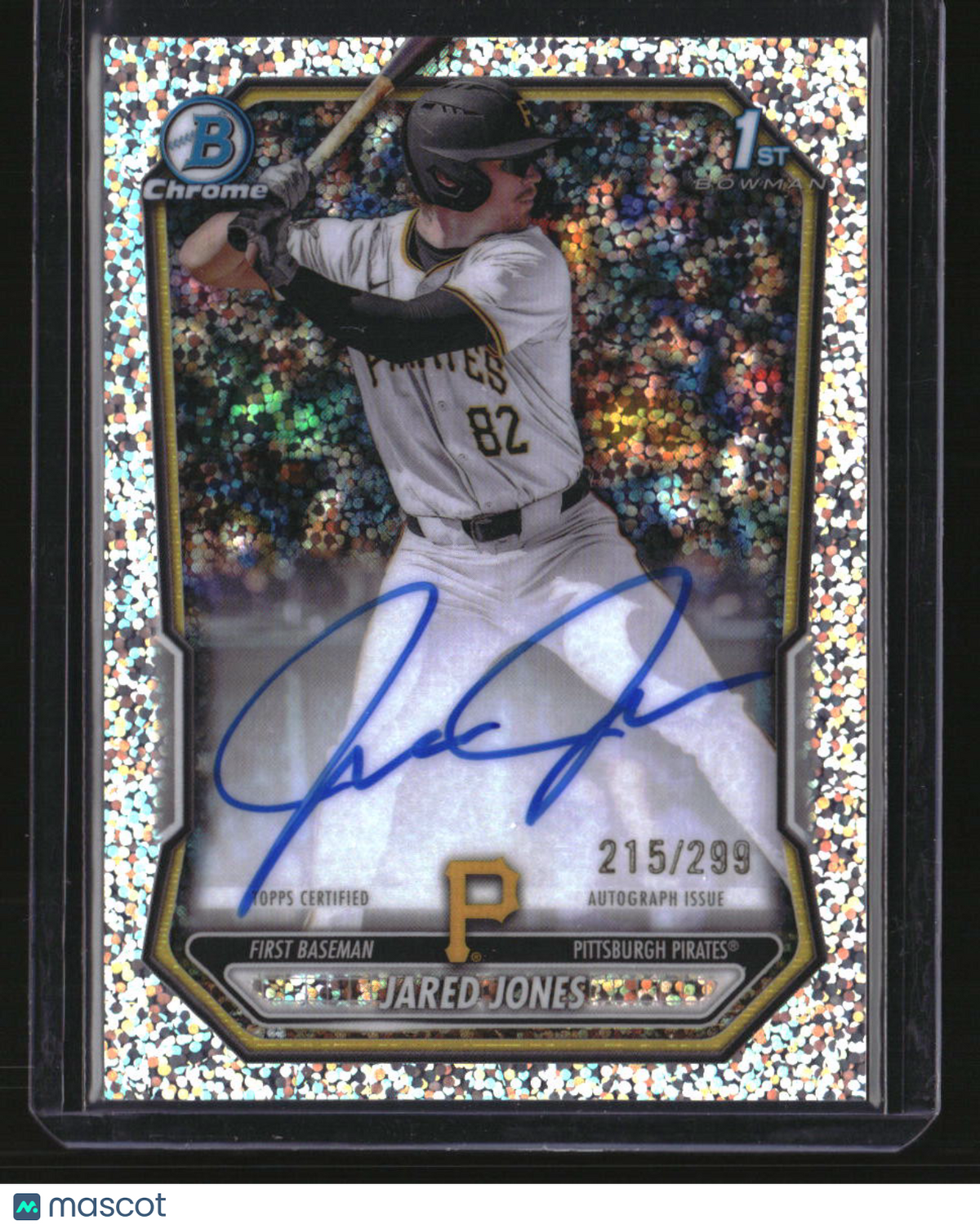 2026 Bowman Jared Jones Chrome Prospect Autographs Speckle Refractors #/299