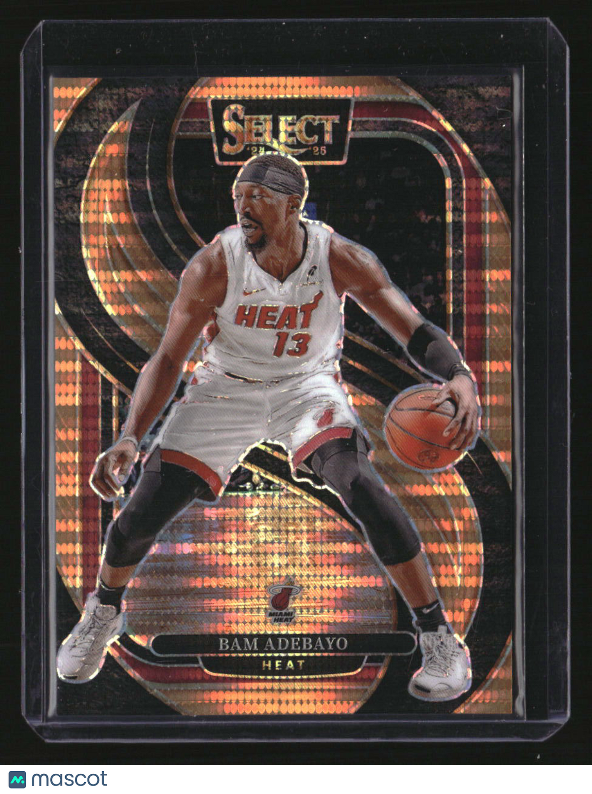 2024-25 Panini Select Bam Adebayo Neon Orange Pulsar Prizm #/18