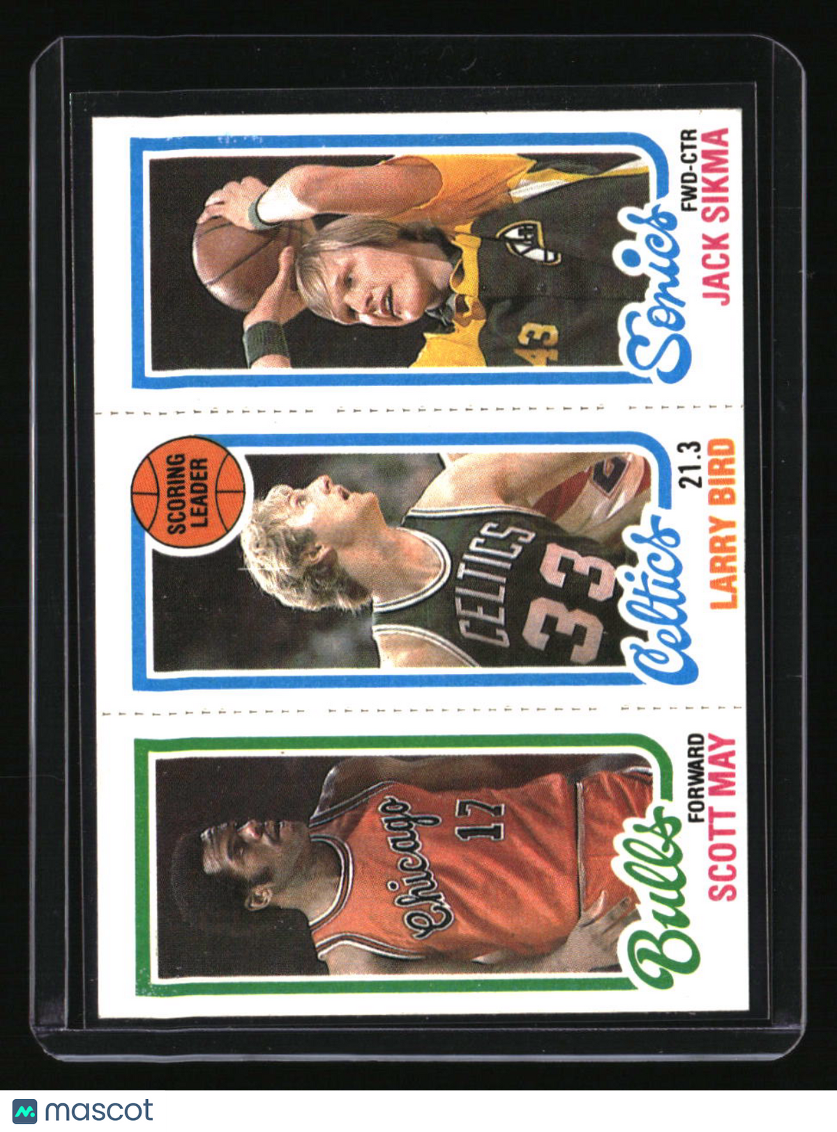 1980-81 Topps Scott May / Larry Bird / Jack Sikma