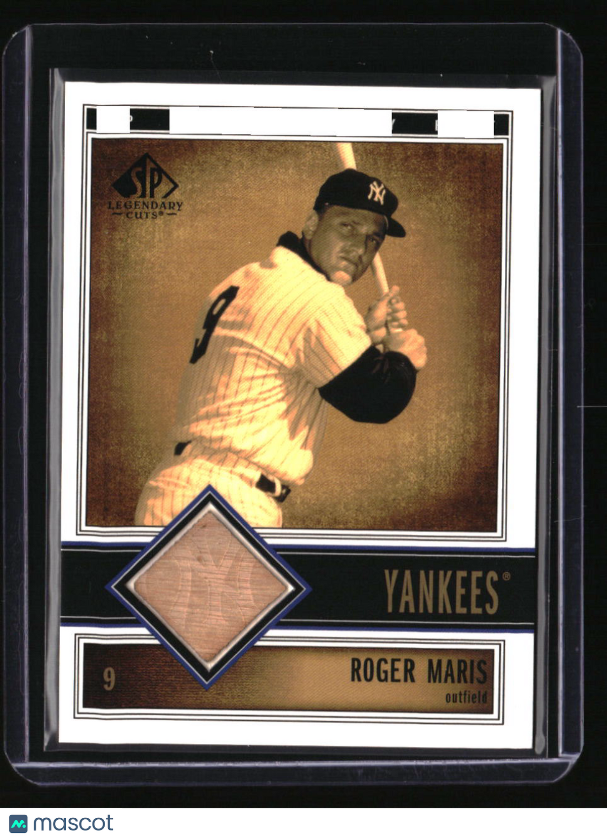 2002 SP Legendary Cuts Roger Maris Game Bat