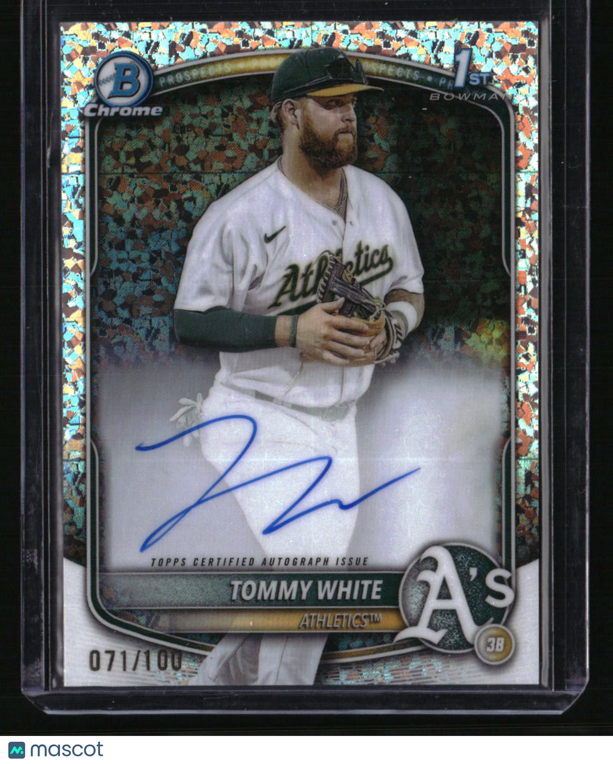2025 Bowman Chrome Tommy White Prospect Autographs Mini-Diamond #/100