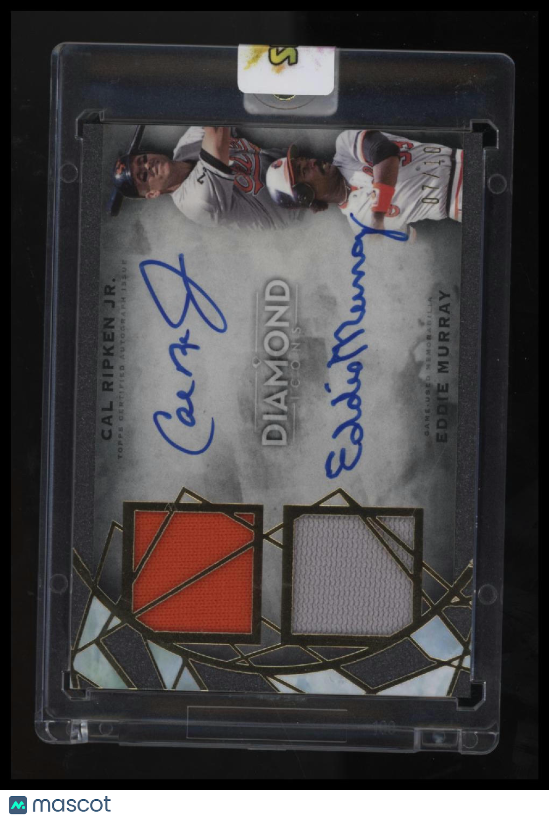 2022 Topps Diamond Icons Dual Auto Relics Cal Ripken Jr. / Eddie Murray #/10
