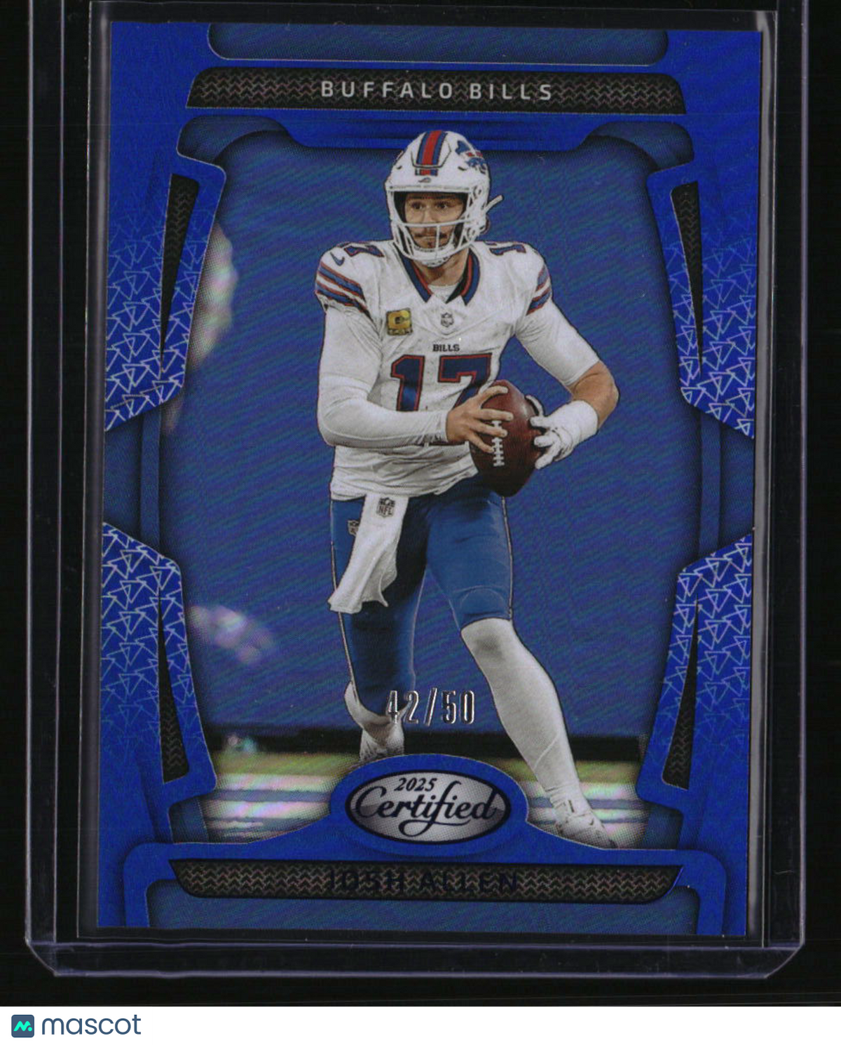 2025 Panini Certified Josh Allen Mirror Blue #/50